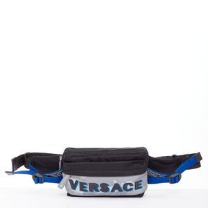 Versace Logo Nylon Crossbody Bag